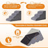 Dog Steps for Bed, 4-Step Ramp for Small Dogs, Non-Slip Bottom Design, High Density Foam Portable Pet Step, Indoor, Grey
