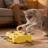 Generic Self Play Cat Toys - Non Slip Funny Cheese Food Dispenser,Interactive Cat Treat Dispenser Toy,for Indoor Kitten