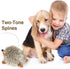 Pawaboo Plush Dog Toy, Non-Toxic Super Soft Faux-Fur Hedgehog Squeak Toy for Dog Puppy Training and Playing