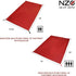 NEAR ZERO Waterproof Camping Tarp - 2 Person Tent Footprint, 6 Oz Ultralight 20D Ripstop Nylon, Red (7x4.2 feet)