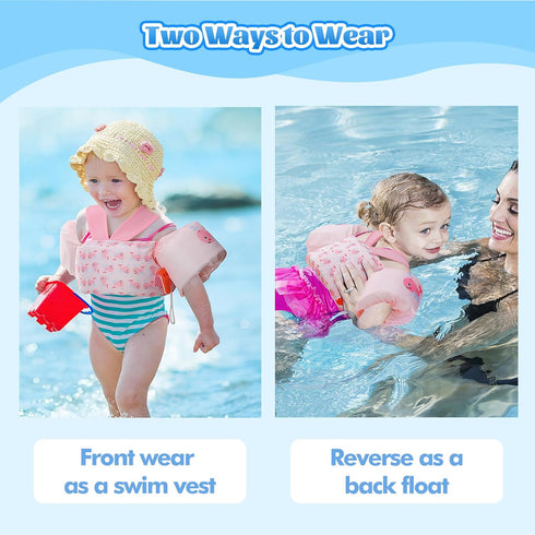 20-30-40-50lbs, Swimming MoKo Swim Arm Band for Kids Clearance Toddler Swim Vest Cute Cartoon Wings Pool Floats Sleeve