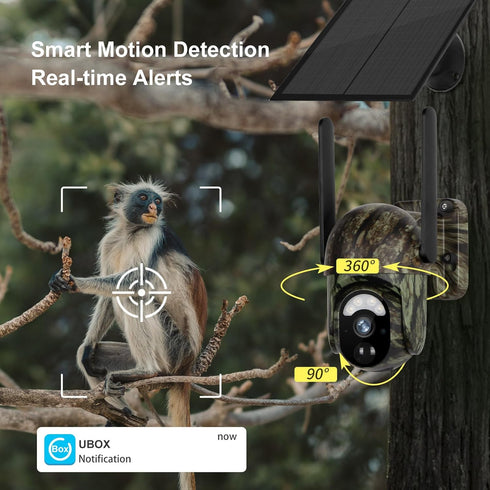 LSVISION 4G 2K 360View IP66 LTE Cellular Trail Camera with Night Vision Motion Activated Waterproof, Wildlife Game Deer