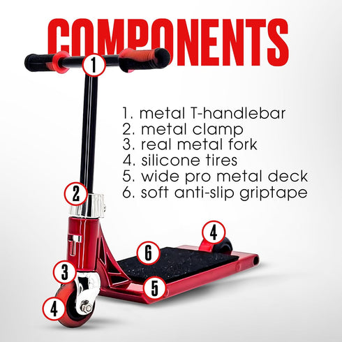 TAILWHIP Finger Scooter Metal, Durable Mini Scooter for Incredible Tricks, Compatible with Tech Deck Fingerboards