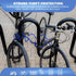 Security Cable Lock Set - 5ft to 25ft Weatherproof Looped Ends U-Lock for Bikes and Outdoor Equipment