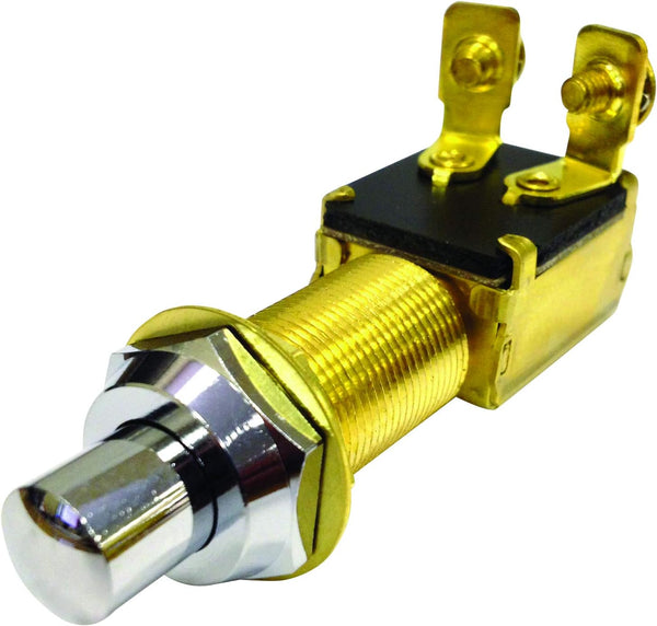 Sierra International MP39310 Marine Starter/Horn Push Switch, Chrome, White