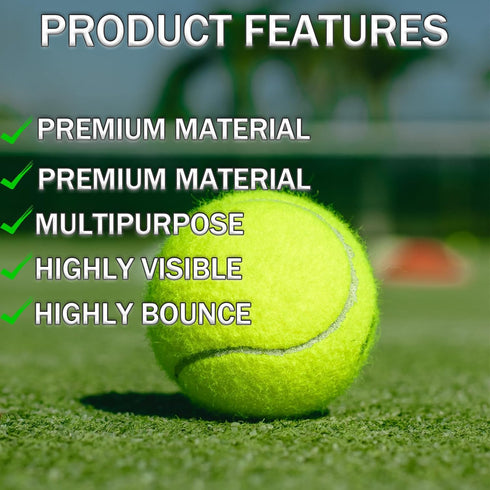 20 Pack SHYUJAJIE Tennis Balls, Training Tennis Balls,High Elasticity Practice Tennis for Beginner, Exercise Playing