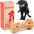 Dog Chew Toys Pine Wood and Nylon, Tough Toys for Aggressive Chewers, Real Bacon Indestructible Toys to Keep Them Busy