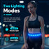 LED Running Belt - Reflective Light Up Waistband for Night Activities, Glowing LED Waist Light for Running, Cycling, Hiking, Camping