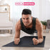 HolaHatha Lightweight Padded Exercise Mat, High Density PVC Foam Pad for Yoga and Workout Activity, Medium, Grey