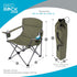 Internet's Best XL Padded Camping Folding Chair - Cooler Bag - Outdoor - Sports - Insulated Cup Holder - Heavy Duty