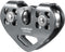 LIXADA Zipline Pulley 30KN Trolley Rescue for 1/4 5/16 3/8 1/2 Cable, Holds Up to 6700lbs