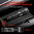 (XF126) WARSUN Multi-Function Zoom Flashlight - Aluminum, Long Range Beam, USB-C Rechargeable