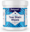 Petpost Tear Stain Remover Wipes, Natural Eye Crust Treatment for White Fur, 100 ct.