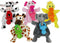 Generic Puppy Pacifier Plush Pal Dog Toy, Assorted Characters, Pack of 3