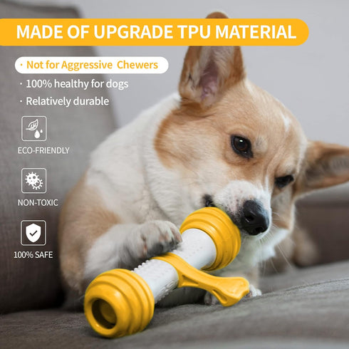 PETGEEK Interactive Dog Toys, Durable Motion Activated Automatic Dog Bone for Medium & Large Dogs, Electronic