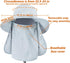 UPF 50+ Sun Fishing Hat for Men Women with Detachable Face Cover & Neck Flap, Wide Brim Hat