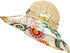 Summer Wide Brim Beach Hats for Women, Anti-UV Flower Floppy Foldable Roll Up Cap
