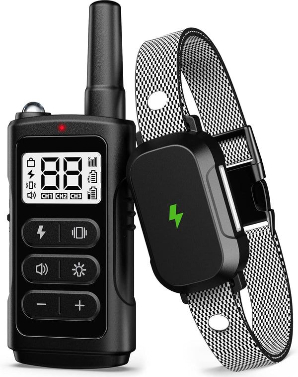Dog Training Collar with 3300Ft Remote Range, Waterproof Electric Collar for Large Medium Small Dogs