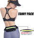USHAKE Slim Running Belt, Ultra Light Bounce Free Waist Pouch, Fitness Workout Belt for iPhone Samsung