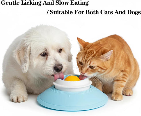 Generic Lick Sphere Dog, New Upgraded Licksphere for Dogs, Stay-Put Non-Slip Base, Anti-Choking Slow Feeder, All Dogs