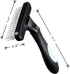 Pet Dematting Undercoat Rake + 2 Pack Dog Pet Bath Grooming Brush - Undercoat Rake Grooming Tool Deshedding Tangles Removing - Shedding Brush Dematting Undercoat Comb Dogs and Cats, Blue