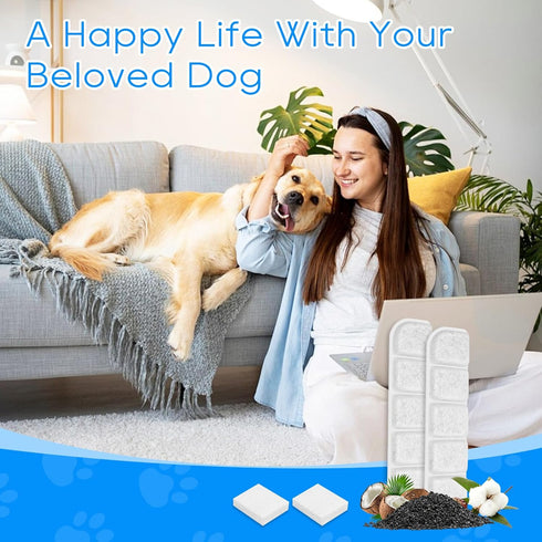 24PCS 355oz/2.8Gal/10.5L (FS70) Dog Water Fountain Filter Fit for SIBAYS & Compatible with Kastty, Sponge and Coconut