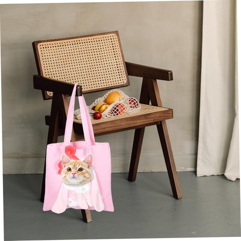 Portable Pet Bag Carrier, Cat Carrier Sling for Small Dogs, Canvas Travel Bag with Large Pockets (Pink)