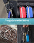 Pawfly Large Stainless Steel Key Ring Loop, 6 Inch Wire Keychain Cable for Outdoor Hiking Luggage Tag Keeper