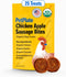 PetPlate Chicken Apple Sausage Bites, Human Grade Dog Treats, All Life Stages, Grain-Free, High Protein, 4.5 Ounce