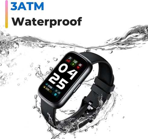 Fitness Tracker Watch with Heart Rate Monitor, 3ATM Waterproof, Health Activity Tracker, Smartwatch for Men and Women,