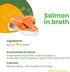 almo nature HQS Natural Salmon in Broth - Grain Free Wet Canned Cat Food - 24 Pack of 2.47 oz/70g cans