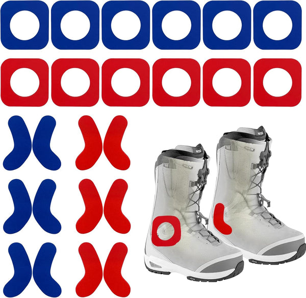 Self-Adhesive J-Bar Boot Fitting Pads & Ski Boot Fitting Foam Ankle Wrap Pads for Relieve Ankle Pressure