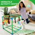 Mellisore 8 4 Puppies(Green,Size:19.7inch) Puppy Play Gym with Hanging Interactive Toys & Suction Cups, Adjustable PVC
