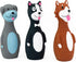 CHIWAVA 3 Pack 5.7 Inch Squeaky Latex Dog Toys, Standing Stick Interactive Play for Small Dogs
