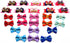YOY 24PCS / 12 Pairs Adorable Grosgrain Ribbon Pet Dog Hair Bows with Rubber Bands - Puppy Grooming Accessories Set