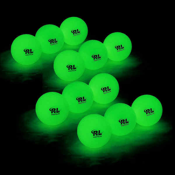 R&L Glow Golf Balls, Tournament Fluorescent Glowing in The Dark, Long Lasting