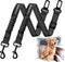 PUEENOD 2 Pack Dog Seat Belt Adjustable Dog Car Seatbelts for Vehicle Nylon