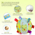 Dog Squeaky Plush Ball Toy with Straps, 6 Inches Soft Stuffed Ball with Cotton Material and Bell for Fetch