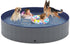 Niubya Foldable Dog Swimming Pool - Collapsible Hard Plastic Bath Tub for Pets, 72 x 12 Inches