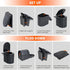 UOPBYEA Portable Camping Toilet for Adults With Urine Gel & Leak-Proof Bags and Wider Seat, Washable Portable Potty
