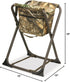 Hunters Specialties Dove Seating Stool Without Backrest - Steel Frame Foldable Design Portable Lightweight Hunting