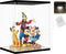 NONEMEY Clear Acrylic Display Case, Dustproof Model Showcase Organizer Box with Remote Control Light