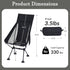 Backpacking High Back Lightweight Camping Chair for Adults with Wide Seat and Head Support,Ultralight Compact Chair