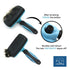 Dog Slicker Brush, Self Cleaning Grooming Tool for Pets, Best Brush with Retractable Bristles for Hair Removal