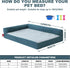 Dog Mattress for Large Dogs, Washable Comfortable Pet Bed with Removable Cushion & Nonskid Bottom