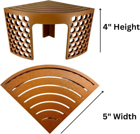 Lucky Critter Hermit Crab Climbing Toy Corner Stand | Hermit Crab Cave Tank Decor Hide Platform | Hermit Crab Hideout