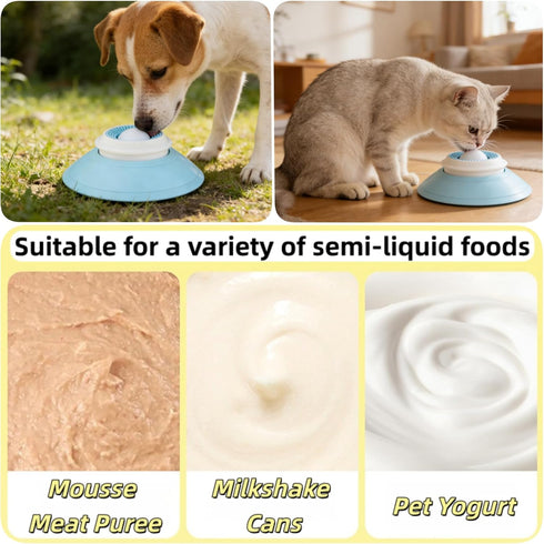 Generic Lick Sphere Dog, New Upgraded Licksphere for Dogs, Stay-Put Non-Slip Base, Anti-Choking Slow Feeder, All Dogs