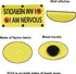 Funny Dog Leash Sleeve, I am Nervous Dog Leash Wrap Sleeve, Pet Birthday Gift (I AM NERVOUS-YE)