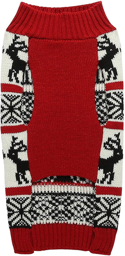 Lanyarco Ugly Dog Christmas Sweaters - Xmas Reindeer Holiday Pet Clothes for Large Dogs, XX-Large
