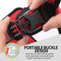 Soft Front Dog Harness, Best Reflective No Pull Harness with Handle and 2 Leash Attachments in Red